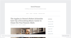 Desktop Screenshot of djpeisner.com